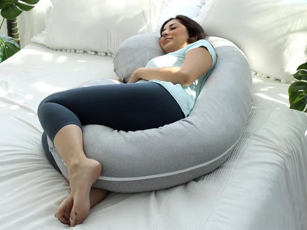 c shaped pregnancy pillow