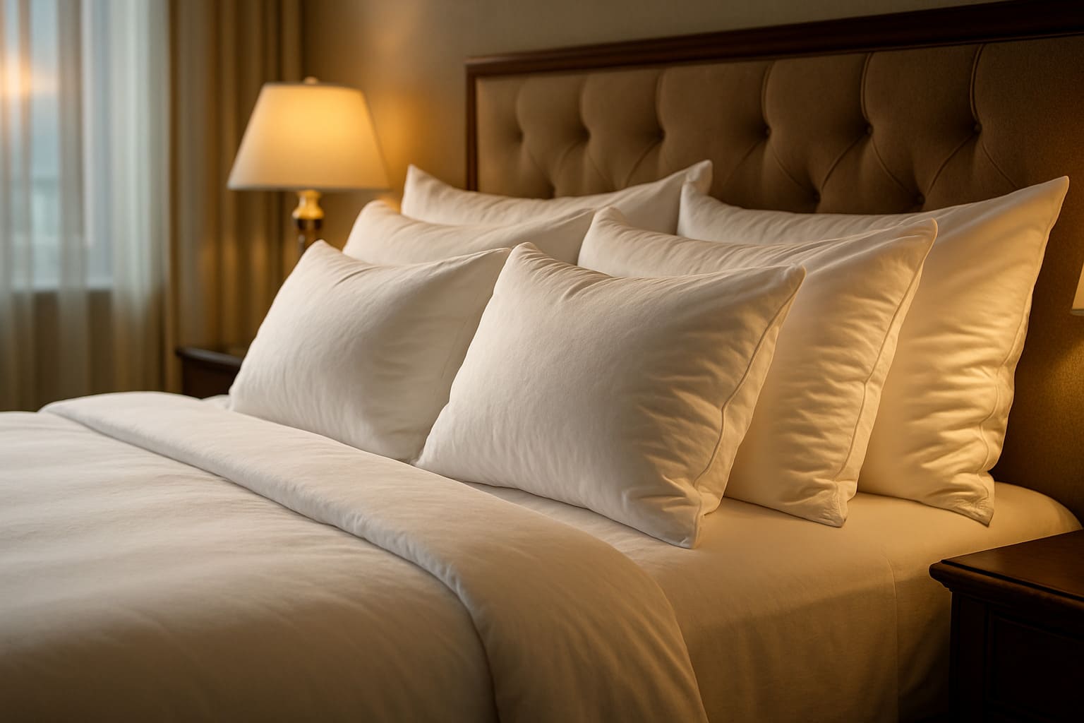 down and feather hotel pillows