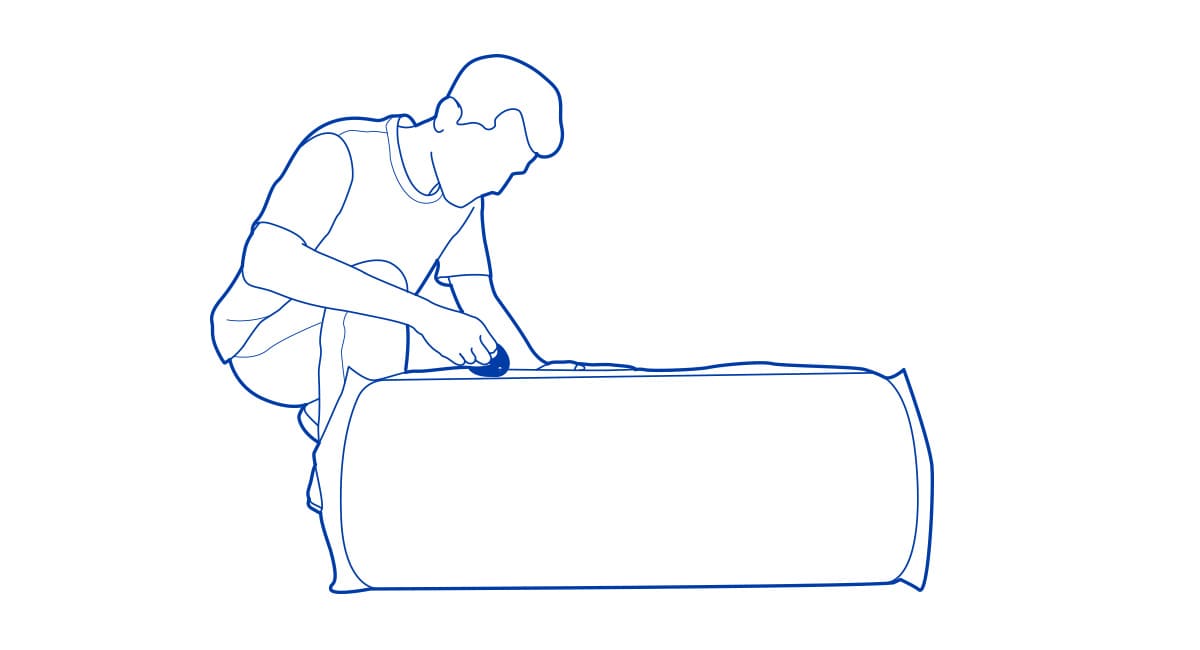 how to unpack newentor mattress step 2