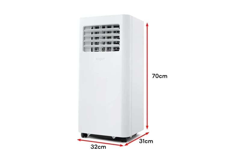size of kogan portable air conditioner