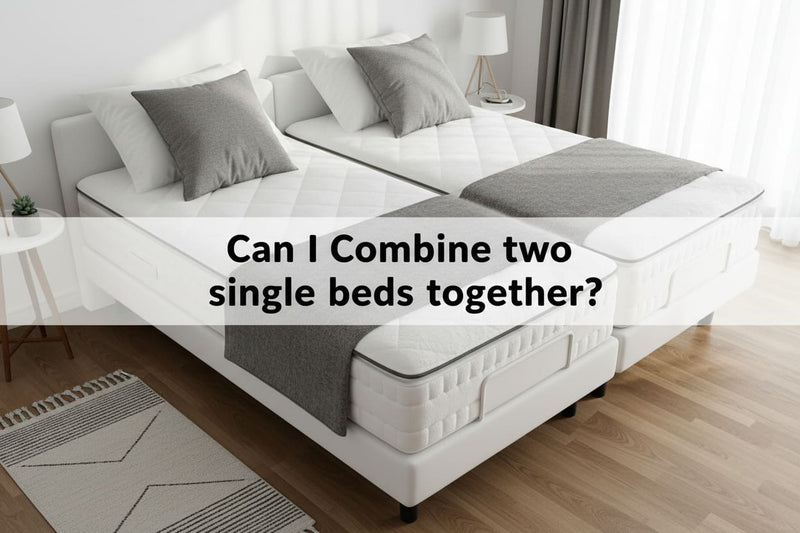 2 single beds together size