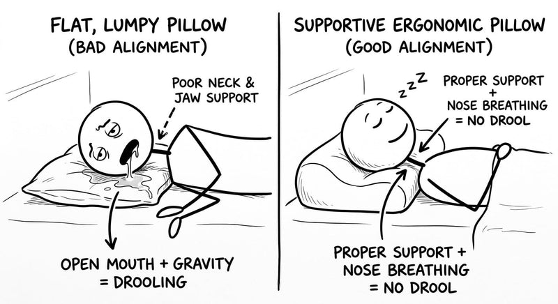 how to prevent drooling in sleep