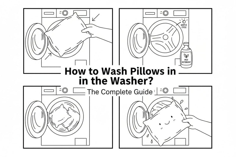 how to wash pillows in washer