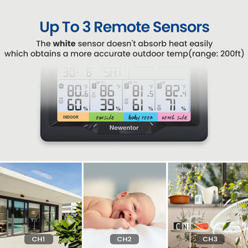 Wireless Multiple Sensors Weather Station Q5
