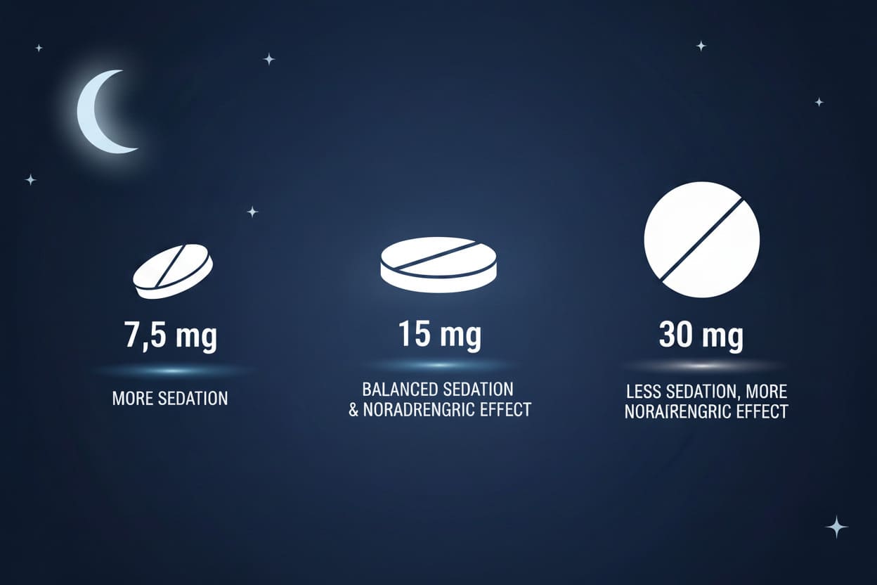 7.5 mg vs 15 mg vs 30 mg