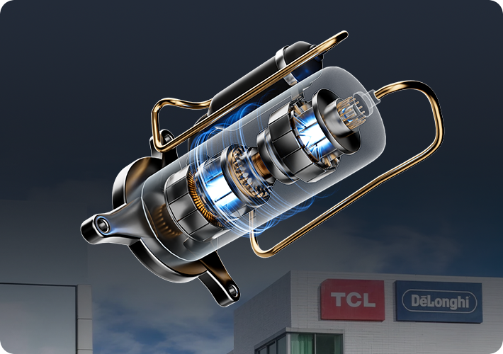 Newentor portable air conditioner compressor co-developed with De'Longhi