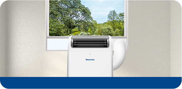 Portable air conditioner exhaust hose fitted to a vertical sliding window