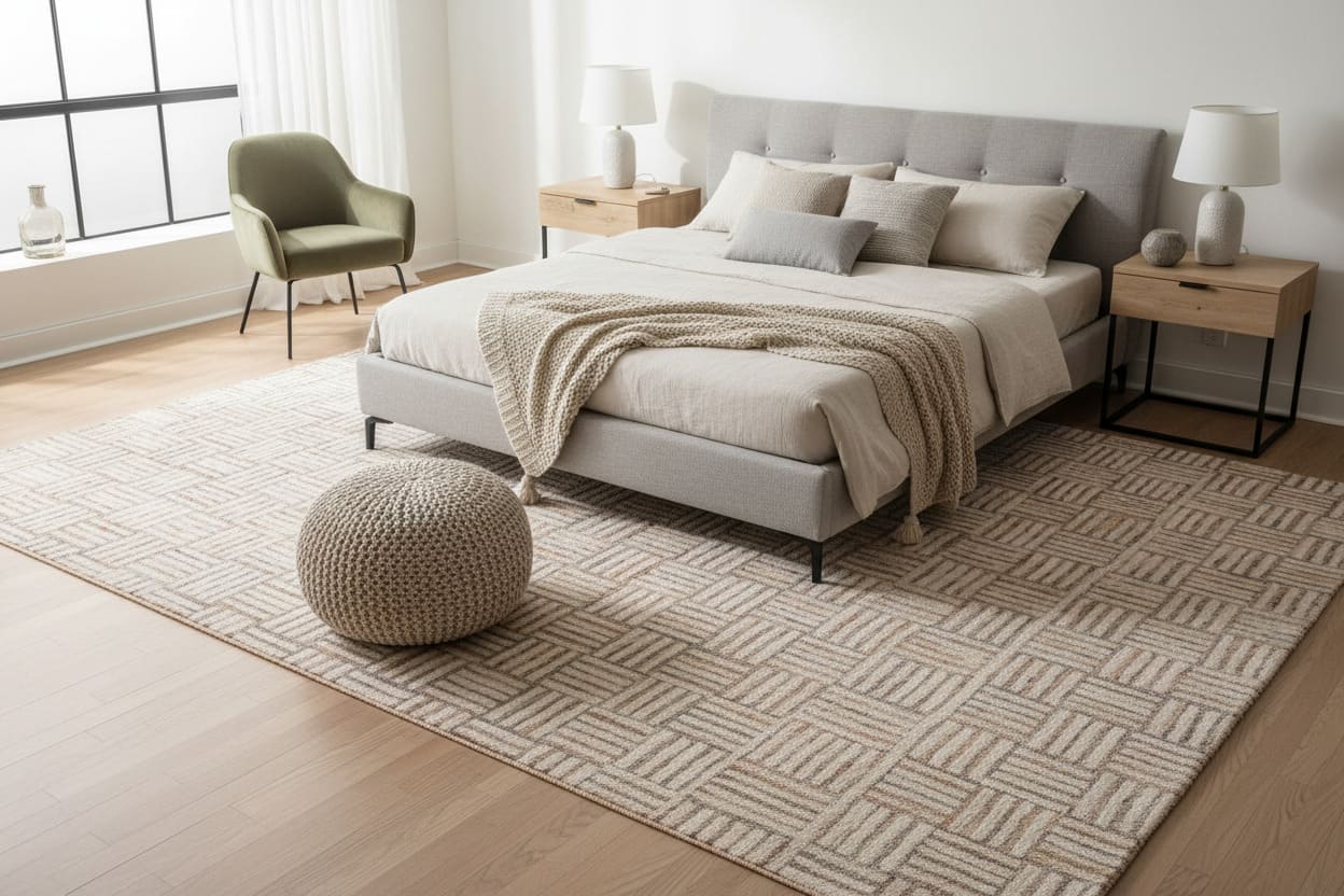 add a rug that fits the room