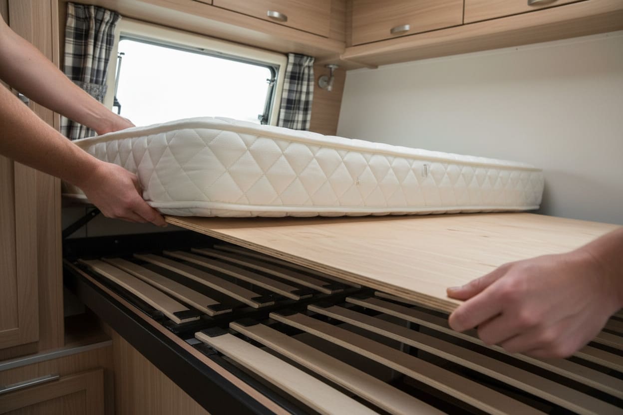 slide a plywood board under the mattress