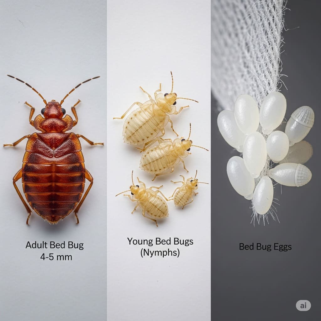 bed bugs differences