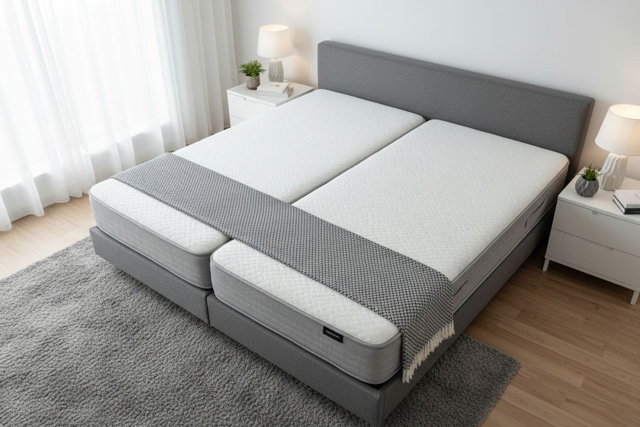 can i put two single mattresses on a king frame