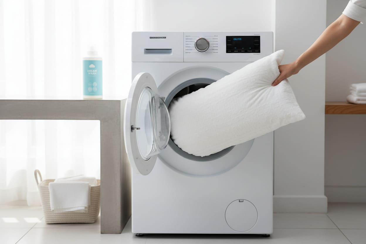can you wash pillows in washer