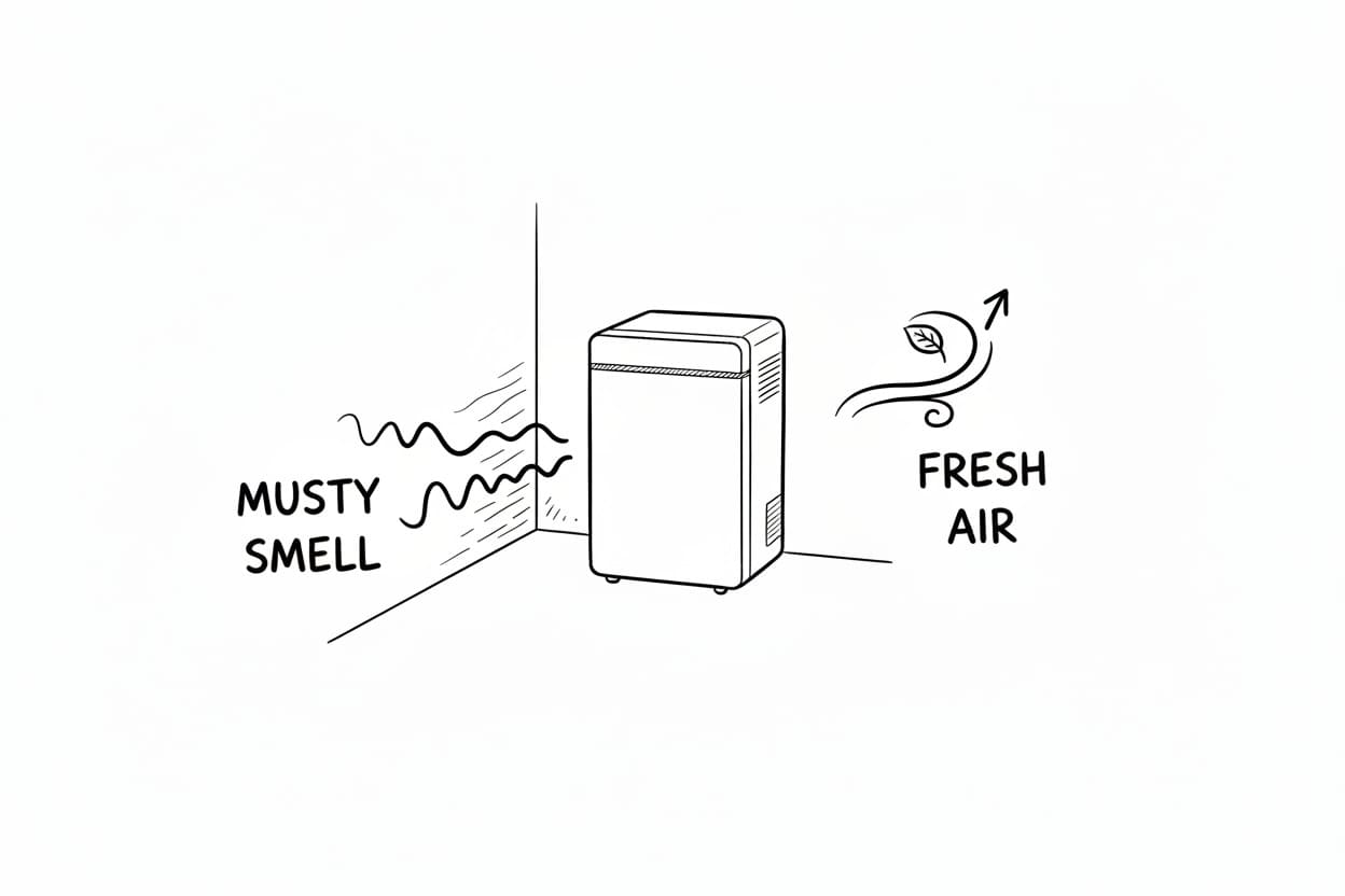 dehumidifier for musty smell