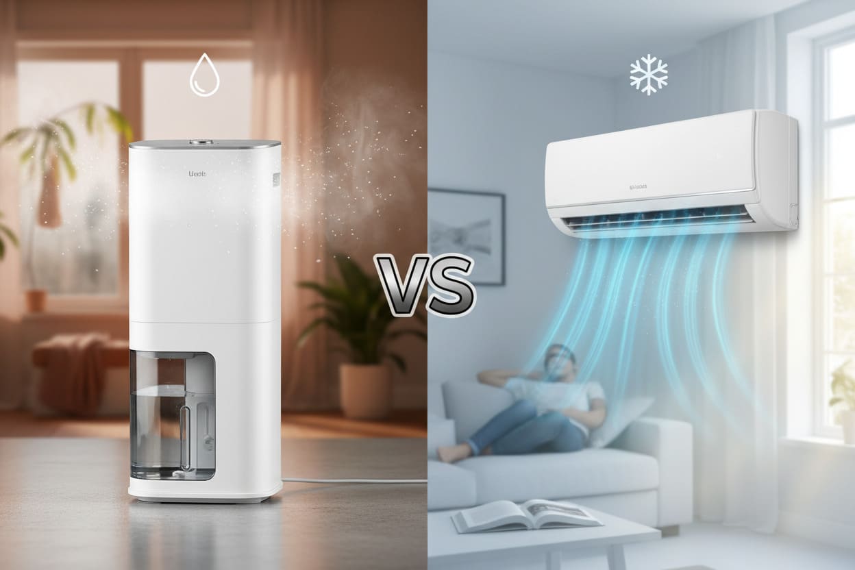 dehumidifier vs air conditioner