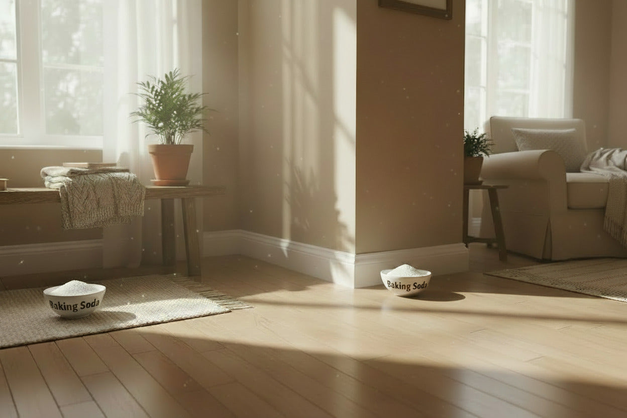 dehumidifiy a room with baking soda