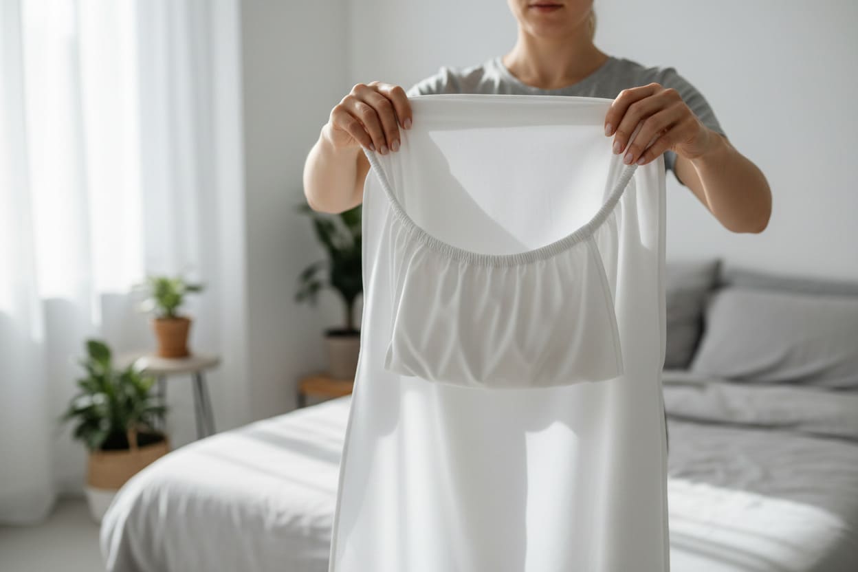 how to fold a fitted sheet