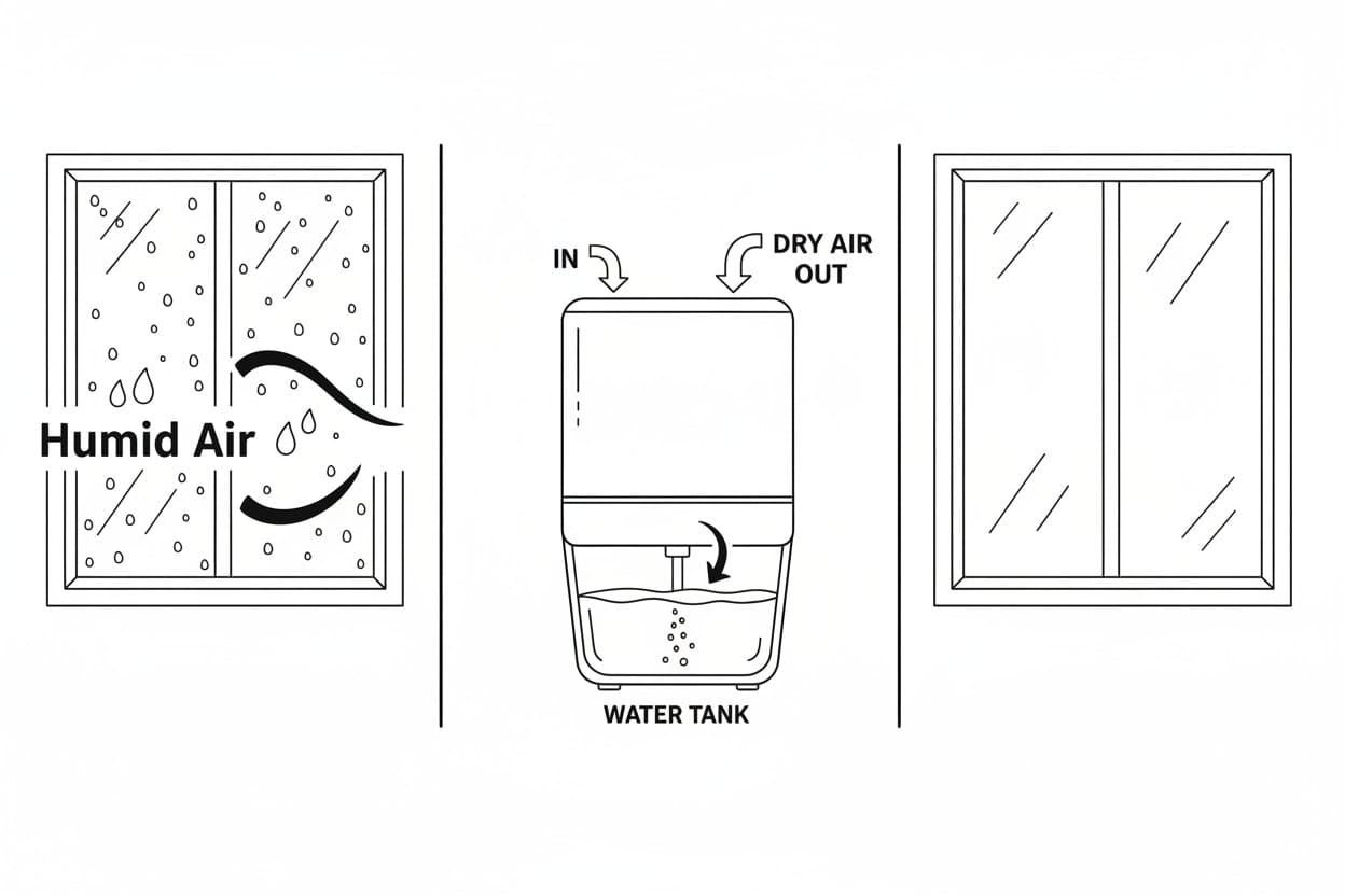 how dehumidifiers help prevent condensation on windows