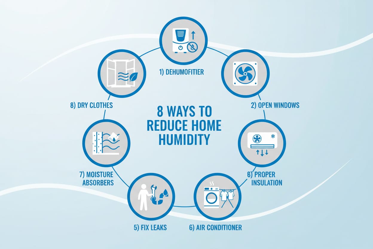 how do i reduce humidity in my house