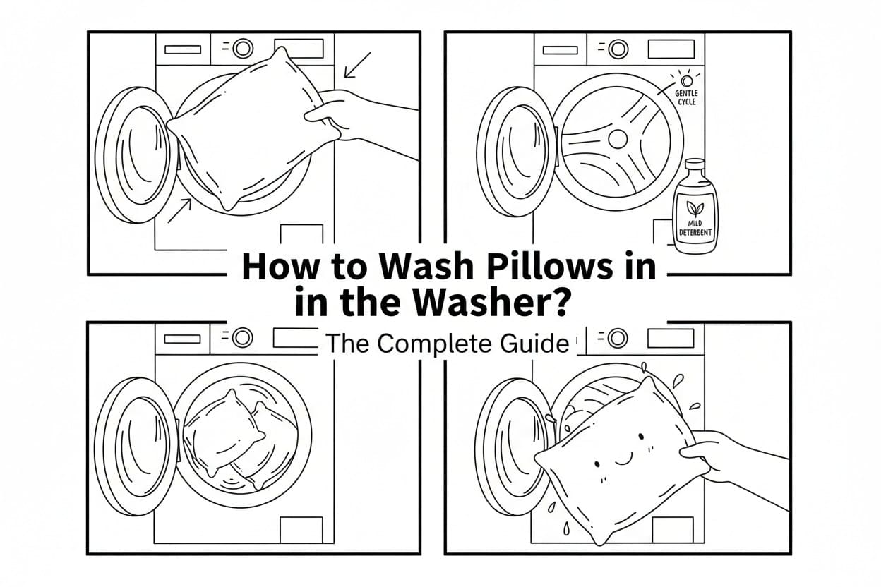 how to wash pillows in washer