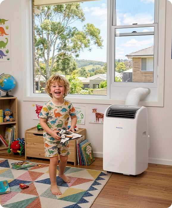 Newentor portable air conditioner in a child's bedroom