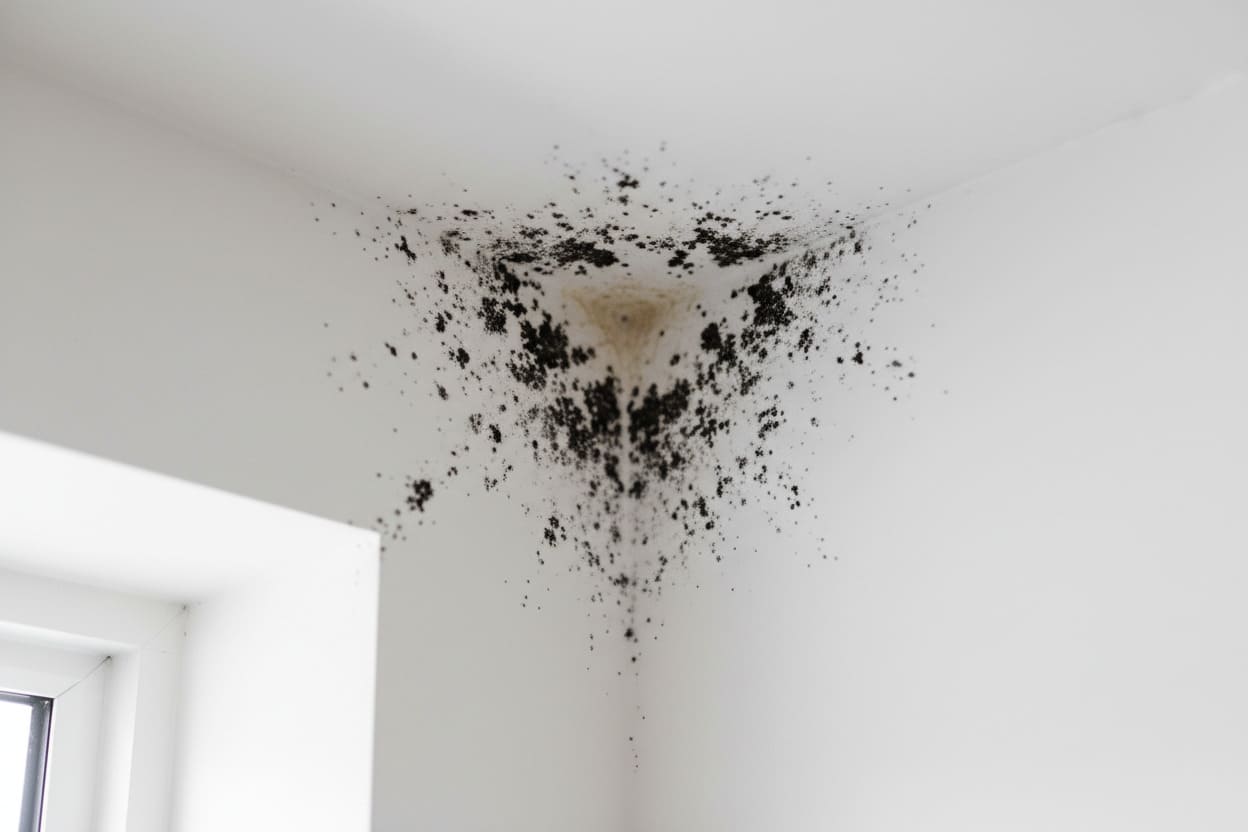mould from ceiling