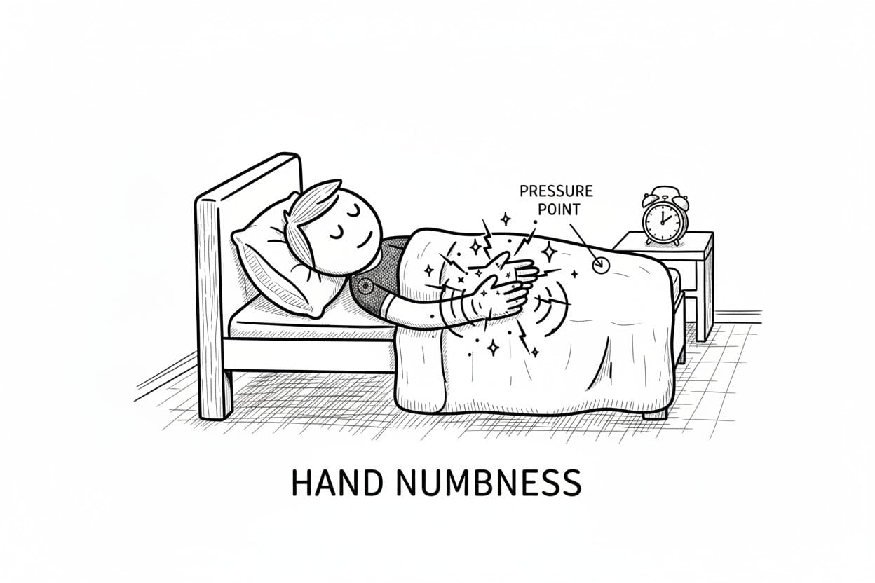 numb hands when sleeping
