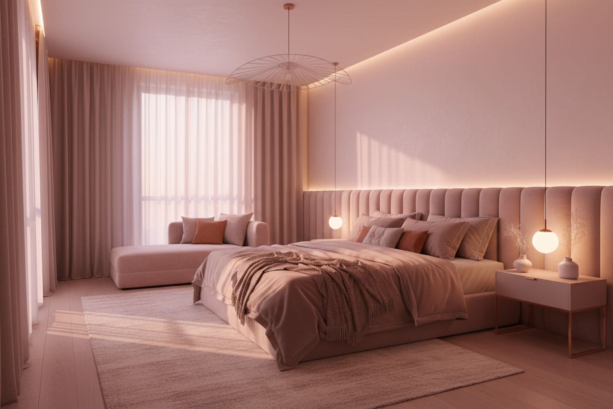 pink or rose light