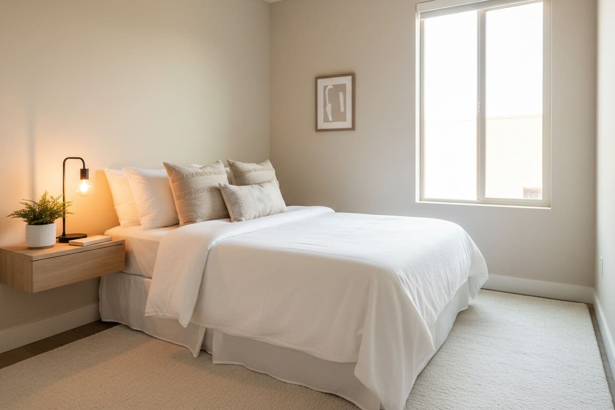 push bed against the corner