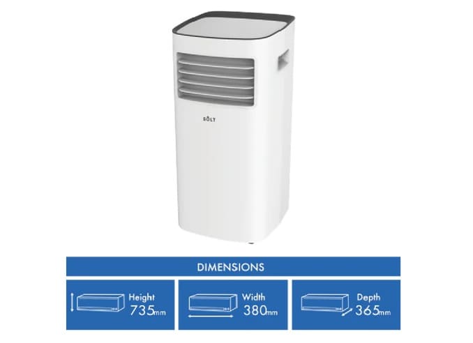 solt 2.56 kw portable air conditioner