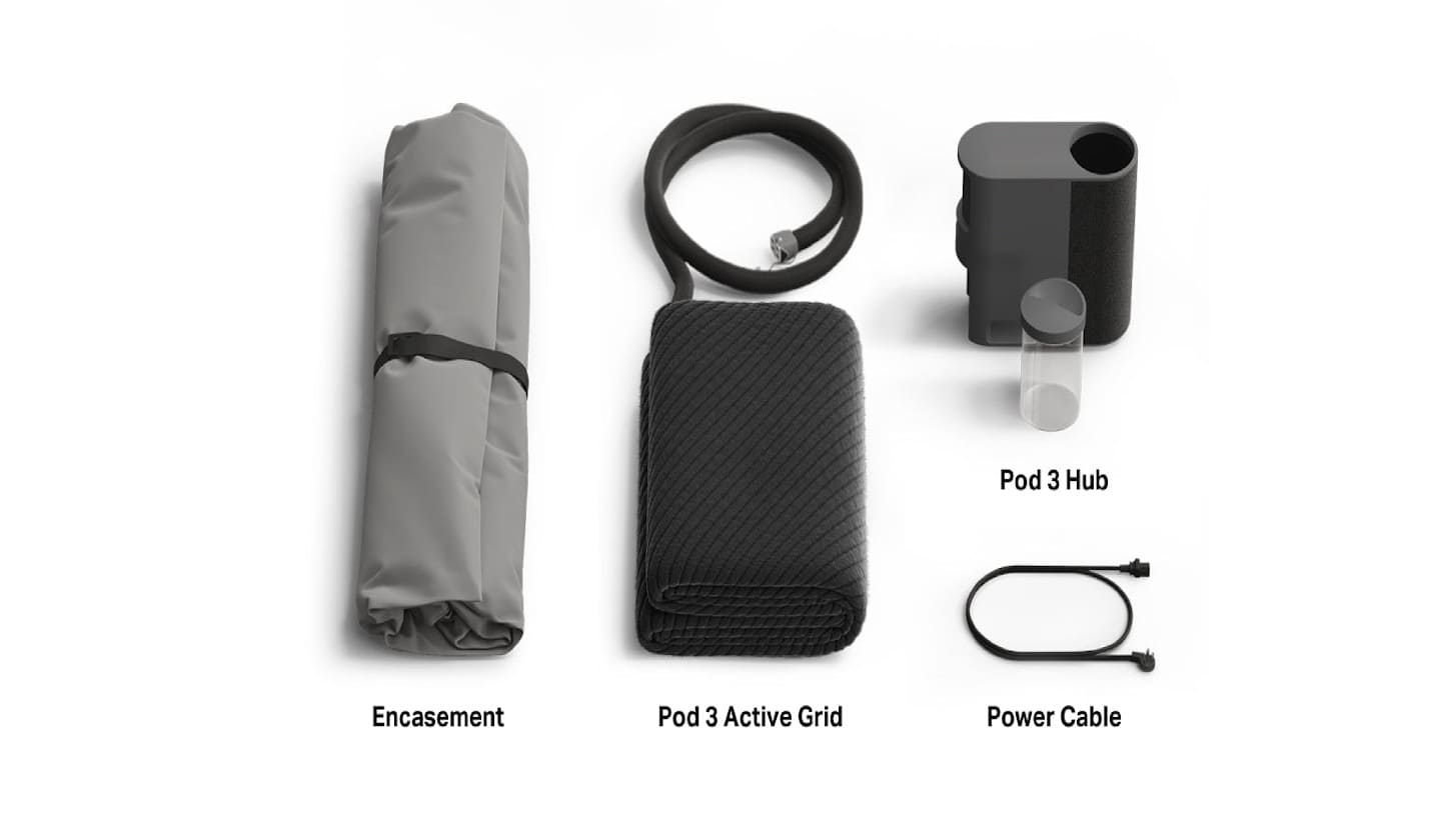 the components of eight sleep pod cover