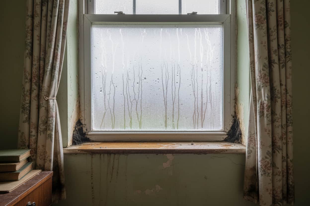 the danger of condensation on windows