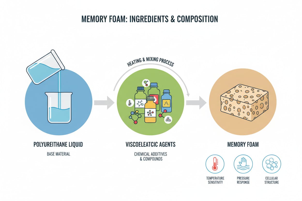 what are memory foam made of