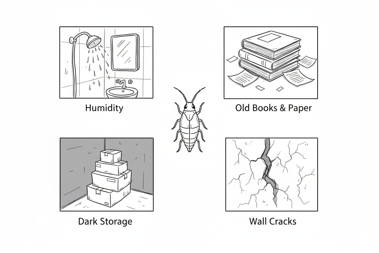 what causes silverfish Infestations