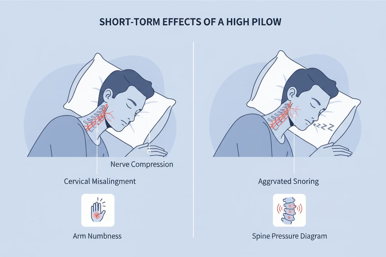 what happens if pillow is too high
